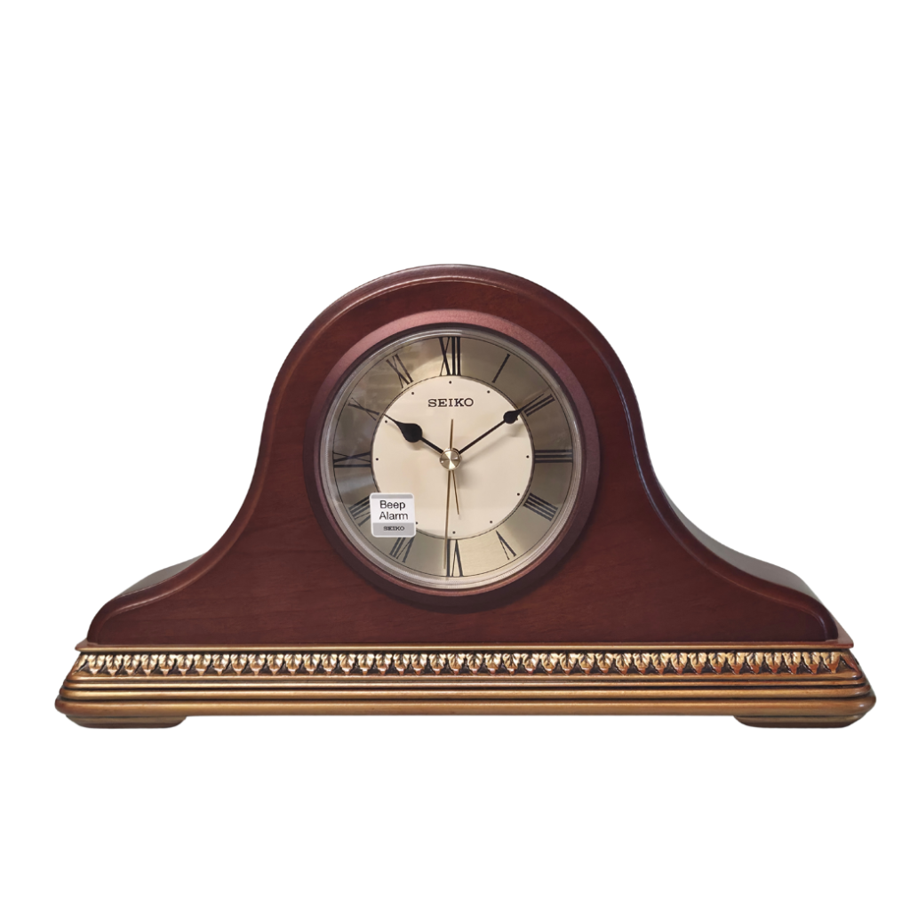 Seiko Dark Oak Mantel Clock