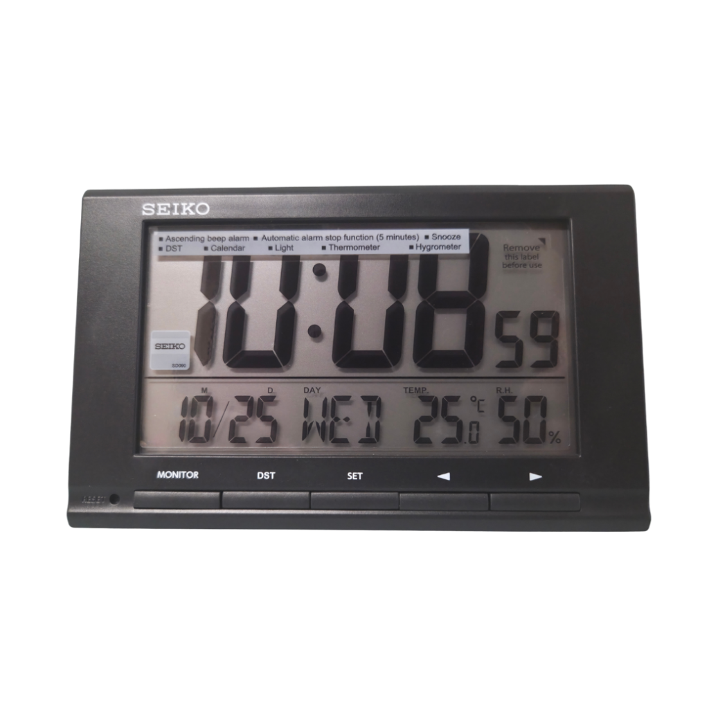 Seiko Digital Travel & Desk Alarm Clock