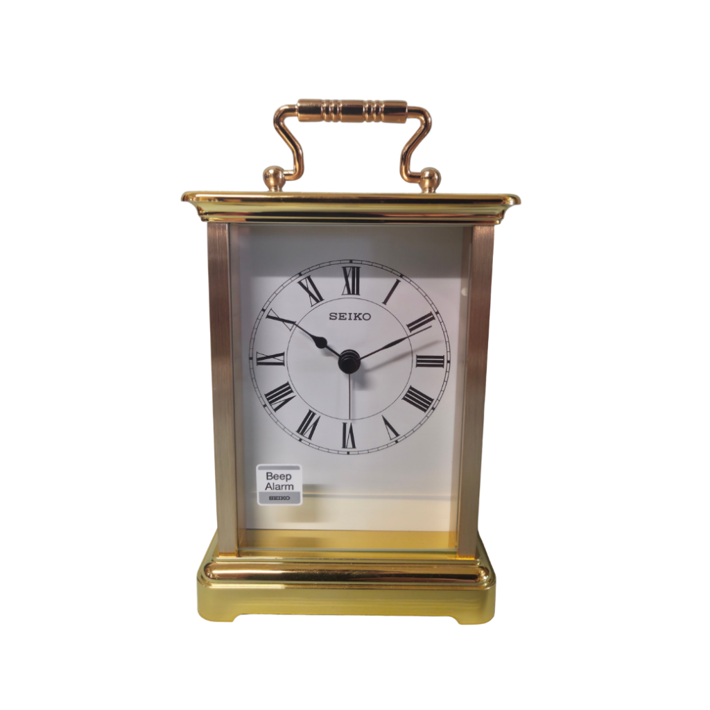 Seiko Polished Brass Carriage Clock