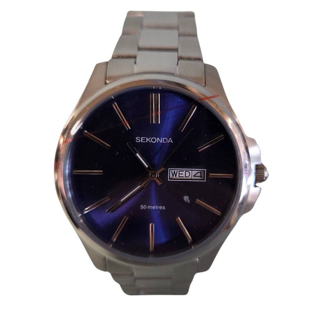 Sekonda Deep Blue Sunray Day-Date Watch