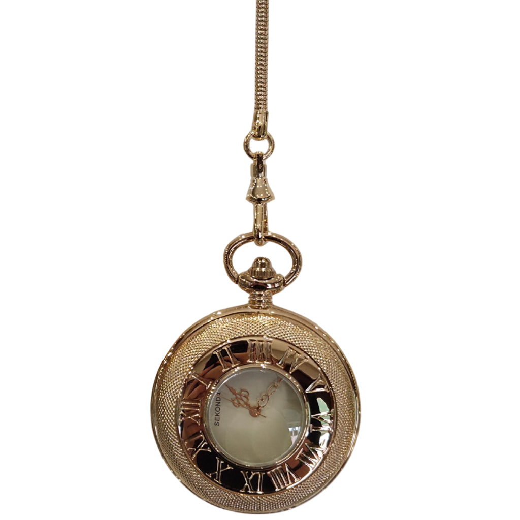 Sekonda Gold-Plated Half Hunter Pocket Watch