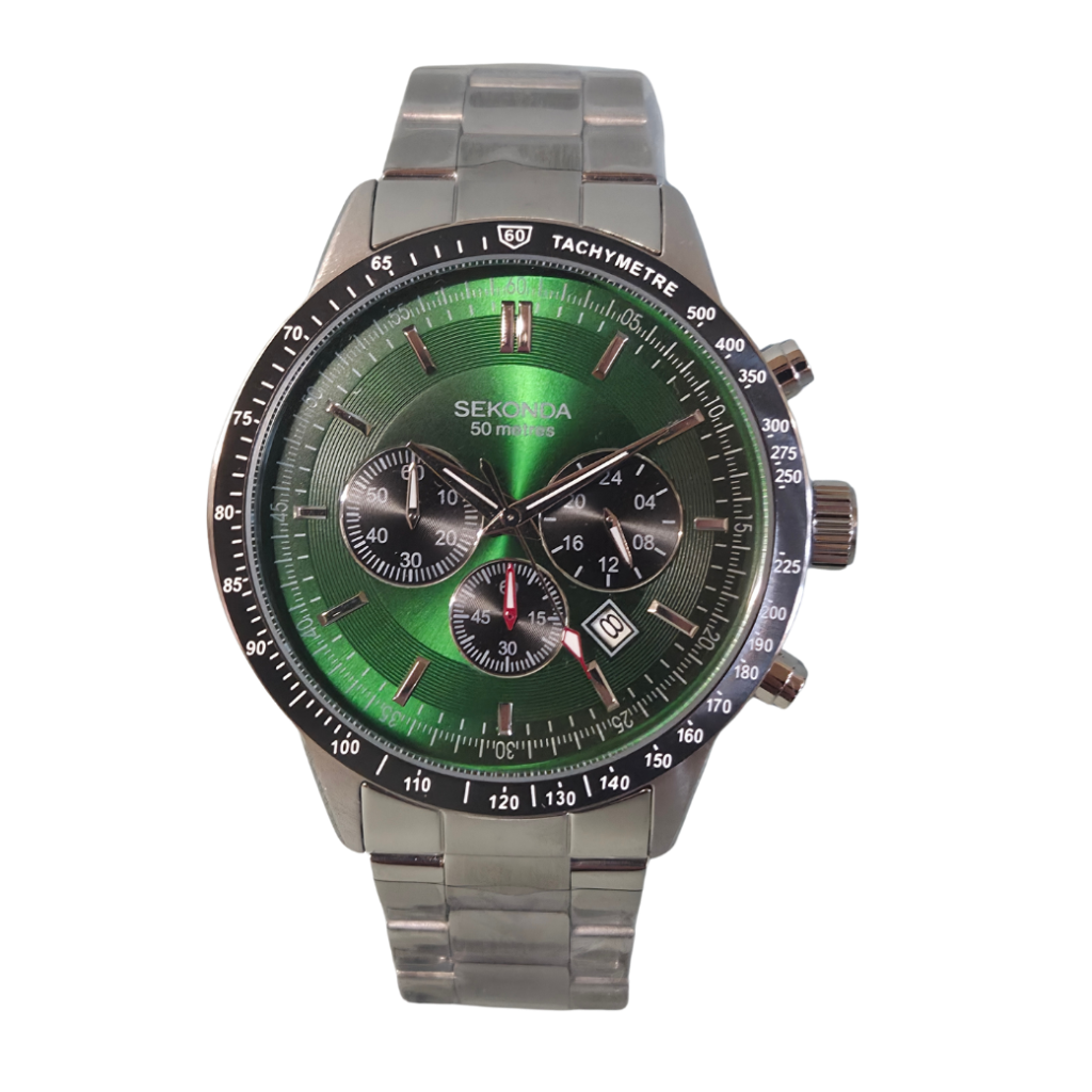 Sekonda Racing Chronograph Emerald Green Dial Watch