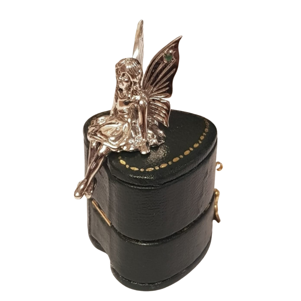 Sterling Silver Seated Fairy Figurine