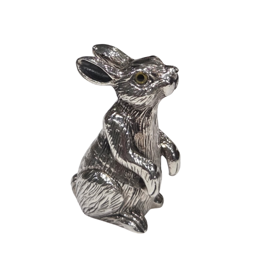 Sterling Silver Standing Hare Figurine